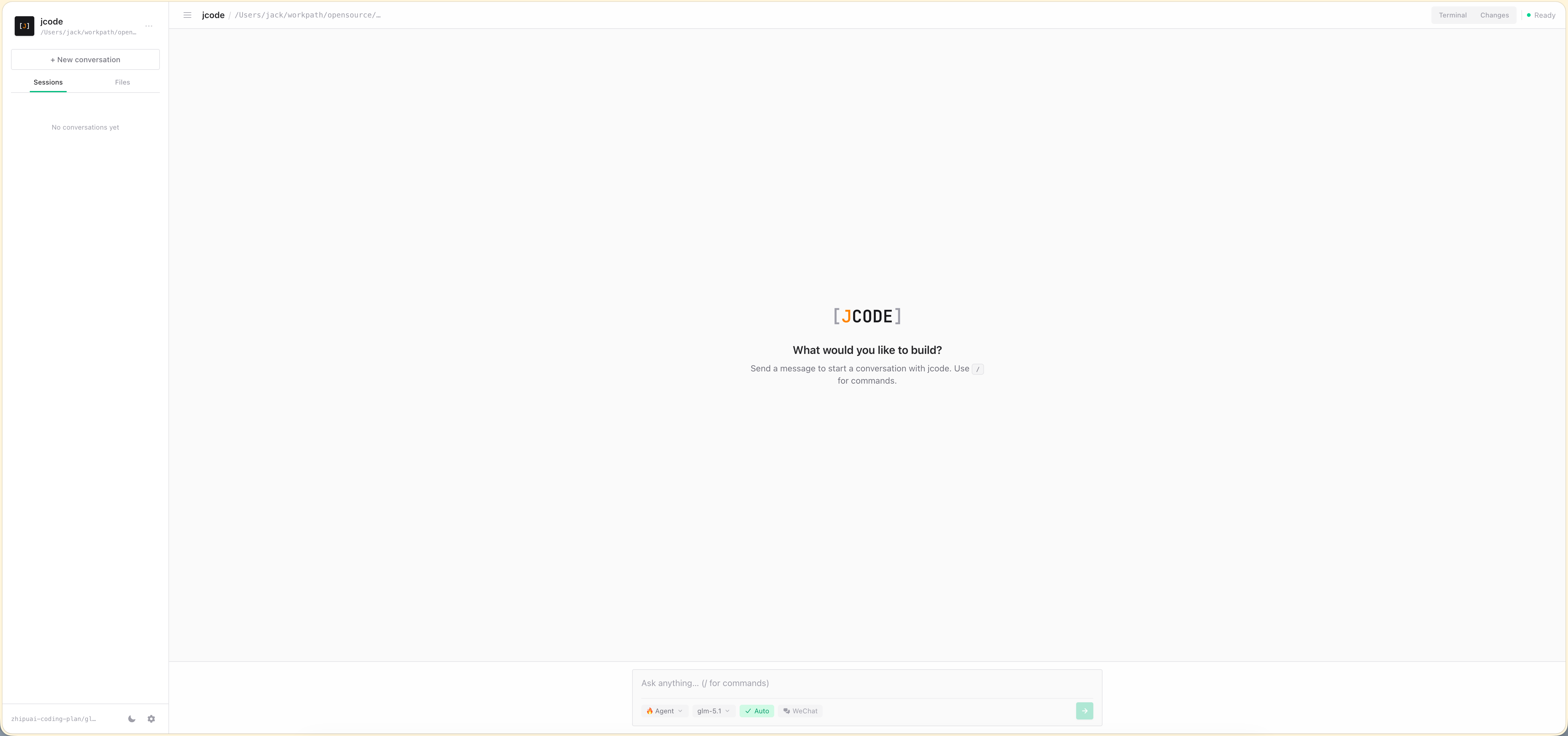 jcode Web UI